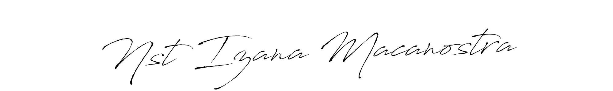 You can use this online signature creator to create a handwritten signature for the name Nst Izana Macanostra. This is the best online autograph maker. Nst Izana Macanostra signature style 6 images and pictures png