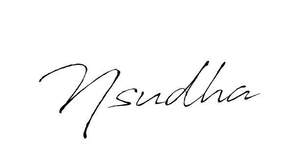 Similarly Antro_Vectra is the best handwritten signature design. Signature creator online .You can use it as an online autograph creator for name Nsudha. Nsudha signature style 6 images and pictures png