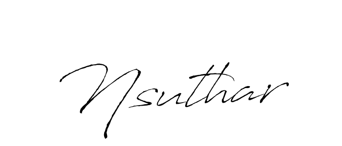The best way (Antro_Vectra) to make a short signature is to pick only two or three words in your name. The name Nsuthar include a total of six letters. For converting this name. Nsuthar signature style 6 images and pictures png