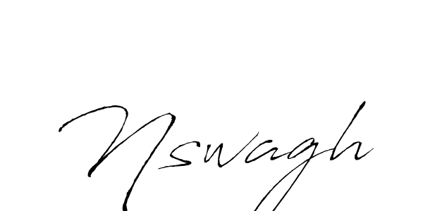 Create a beautiful signature design for name Nswagh. With this signature (Antro_Vectra) fonts, you can make a handwritten signature for free. Nswagh signature style 6 images and pictures png