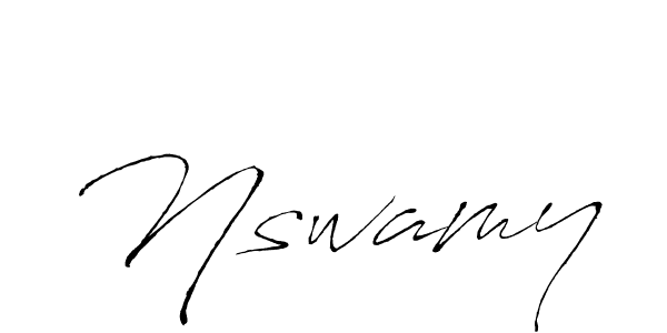 Nswamy stylish signature style. Best Handwritten Sign (Antro_Vectra) for my name. Handwritten Signature Collection Ideas for my name Nswamy. Nswamy signature style 6 images and pictures png