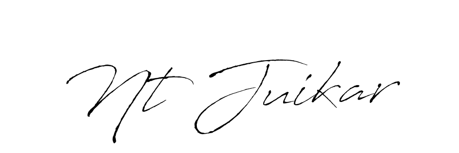 Create a beautiful signature design for name Nt Juikar. With this signature (Antro_Vectra) fonts, you can make a handwritten signature for free. Nt Juikar signature style 6 images and pictures png