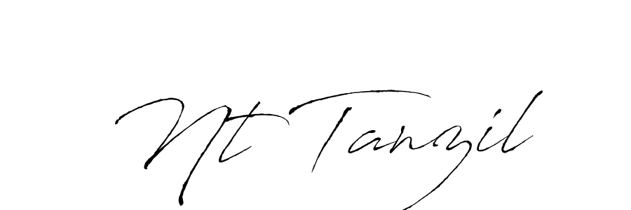 Make a beautiful signature design for name Nt Tanzil. Use this online signature maker to create a handwritten signature for free. Nt Tanzil signature style 6 images and pictures png