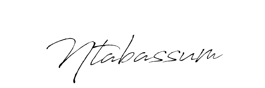 Design your own signature with our free online signature maker. With this signature software, you can create a handwritten (Antro_Vectra) signature for name Ntabassum. Ntabassum signature style 6 images and pictures png