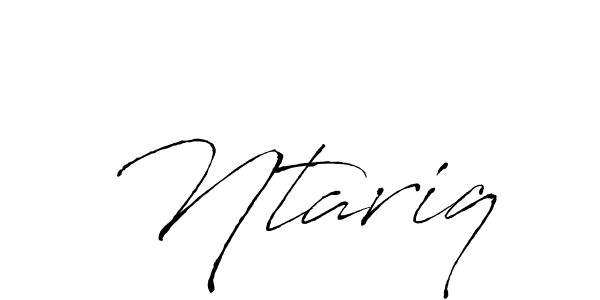 Use a signature maker to create a handwritten signature online. With this signature software, you can design (Antro_Vectra) your own signature for name Ntariq. Ntariq signature style 6 images and pictures png