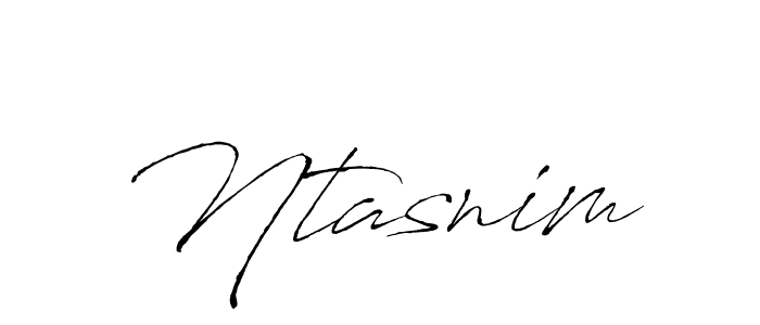 You should practise on your own different ways (Antro_Vectra) to write your name (Ntasnim) in signature. don't let someone else do it for you. Ntasnim signature style 6 images and pictures png