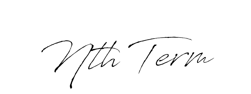 Also we have Nth Term name is the best signature style. Create professional handwritten signature collection using Antro_Vectra autograph style. Nth Term signature style 6 images and pictures png