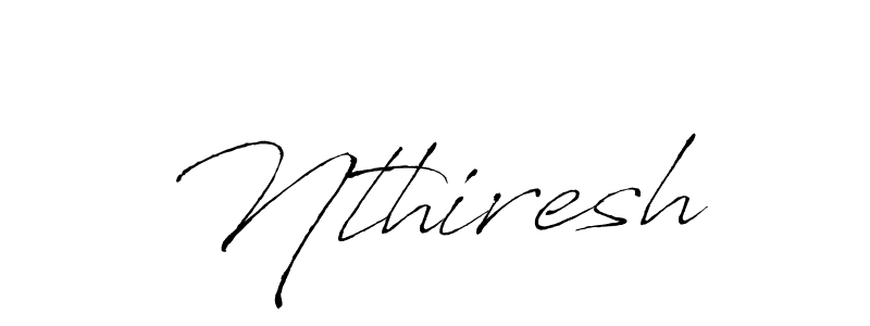 Design your own signature with our free online signature maker. With this signature software, you can create a handwritten (Antro_Vectra) signature for name Nthiresh. Nthiresh signature style 6 images and pictures png