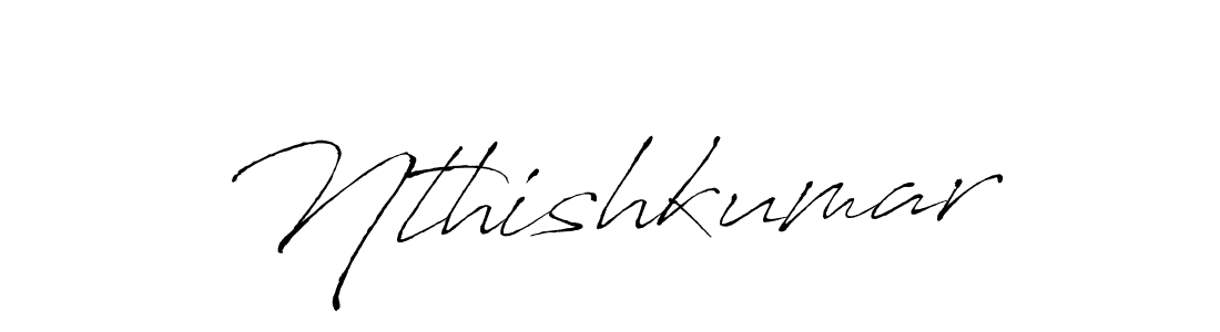 How to make Nthishkumar name signature. Use Antro_Vectra style for creating short signs online. This is the latest handwritten sign. Nthishkumar signature style 6 images and pictures png