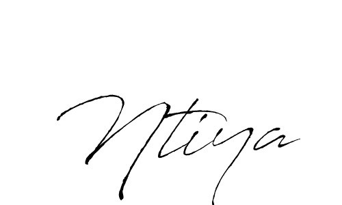 Make a beautiful signature design for name Ntiya. With this signature (Antro_Vectra) style, you can create a handwritten signature for free. Ntiya signature style 6 images and pictures png