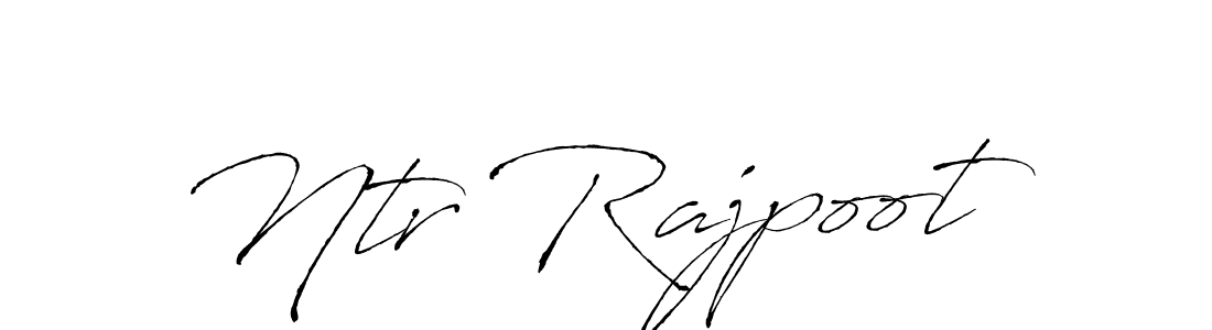 Antro_Vectra is a professional signature style that is perfect for those who want to add a touch of class to their signature. It is also a great choice for those who want to make their signature more unique. Get Ntr Rajpoot name to fancy signature for free. Ntr Rajpoot signature style 6 images and pictures png