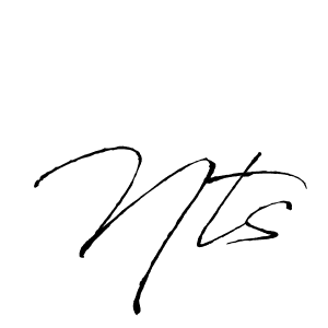 Design your own signature with our free online signature maker. With this signature software, you can create a handwritten (Antro_Vectra) signature for name Nts. Nts signature style 6 images and pictures png