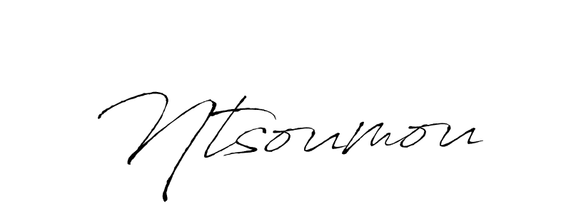 How to make Ntsoumou signature? Antro_Vectra is a professional autograph style. Create handwritten signature for Ntsoumou name. Ntsoumou signature style 6 images and pictures png