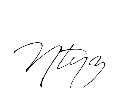 You should practise on your own different ways (Antro_Vectra) to write your name (Ntyz) in signature. don't let someone else do it for you. Ntyz signature style 6 images and pictures png