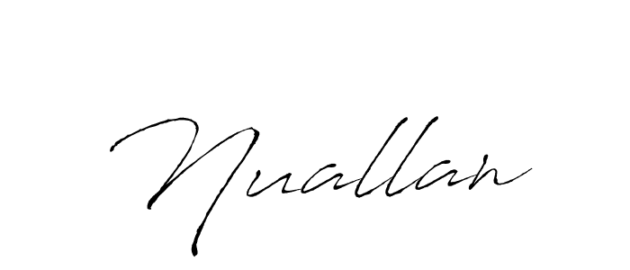 Nuallan stylish signature style. Best Handwritten Sign (Antro_Vectra) for my name. Handwritten Signature Collection Ideas for my name Nuallan. Nuallan signature style 6 images and pictures png