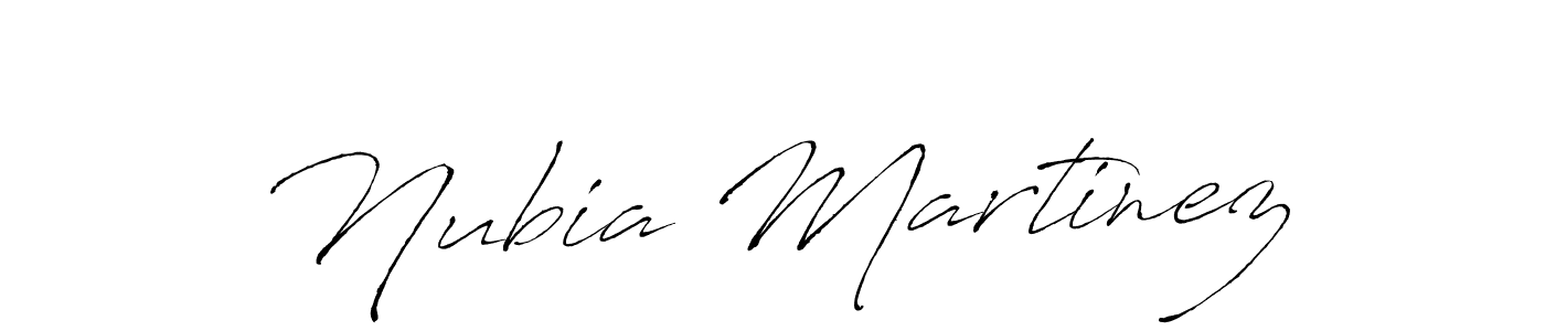 Design your own signature with our free online signature maker. With this signature software, you can create a handwritten (Antro_Vectra) signature for name Nubia Martinez. Nubia Martinez signature style 6 images and pictures png