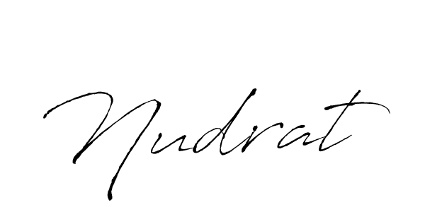 Similarly Antro_Vectra is the best handwritten signature design. Signature creator online .You can use it as an online autograph creator for name Nudrat. Nudrat signature style 6 images and pictures png