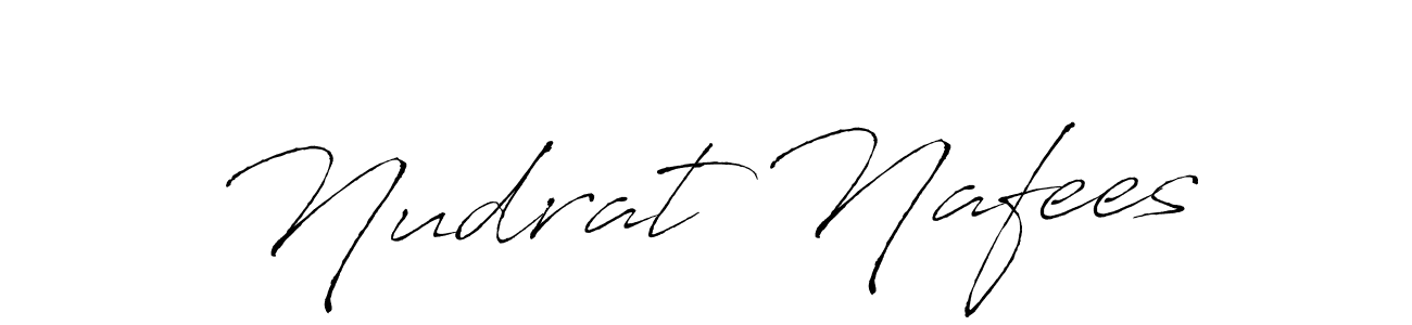 Create a beautiful signature design for name Nudrat Nafees. With this signature (Antro_Vectra) fonts, you can make a handwritten signature for free. Nudrat Nafees signature style 6 images and pictures png