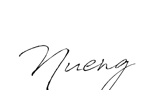 Make a beautiful signature design for name Nueng. With this signature (Antro_Vectra) style, you can create a handwritten signature for free. Nueng signature style 6 images and pictures png