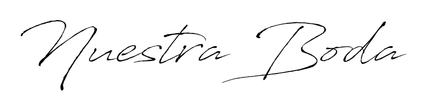 The best way (Antro_Vectra) to make a short signature is to pick only two or three words in your name. For converting this name Nuestra Boda. Nuestra Boda signature style 6 images and pictures png