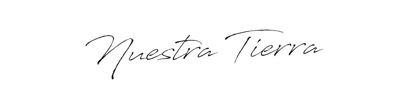 Similarly Antro_Vectra is the best handwritten signature design. Signature creator online .You can use it as an online autograph creator for name Nuestra Tierra. Nuestra Tierra signature style 6 images and pictures png