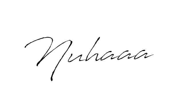 Use a signature maker to create a handwritten signature online. With this signature software, you can design (Antro_Vectra) your own signature for name Nuhaaa. Nuhaaa signature style 6 images and pictures png