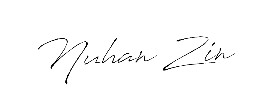 Design your own signature with our free online signature maker. With this signature software, you can create a handwritten (Antro_Vectra) signature for name Nuhan Zin. Nuhan Zin signature style 6 images and pictures png