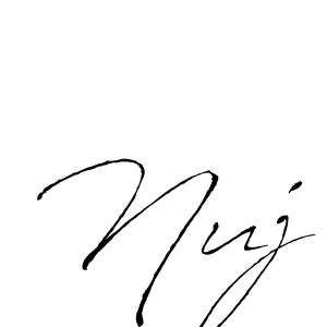 This is the best signature style for the Nuj name. Also you like these signature font (Antro_Vectra). Mix name signature. Nuj signature style 6 images and pictures png