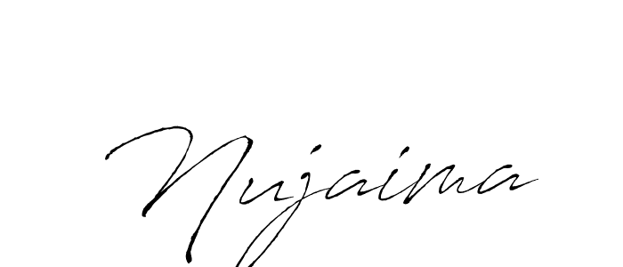 How to make Nujaima signature? Antro_Vectra is a professional autograph style. Create handwritten signature for Nujaima name. Nujaima signature style 6 images and pictures png