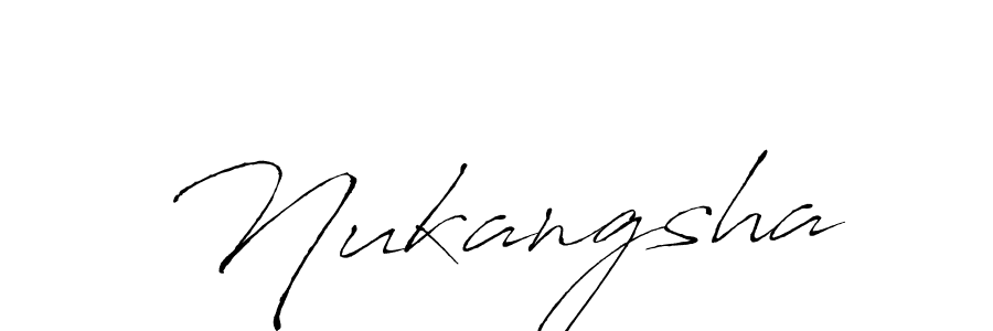 How to make Nukangsha signature? Antro_Vectra is a professional autograph style. Create handwritten signature for Nukangsha name. Nukangsha signature style 6 images and pictures png