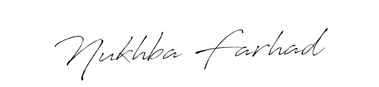 Make a beautiful signature design for name Nukhba Farhad. Use this online signature maker to create a handwritten signature for free. Nukhba Farhad signature style 6 images and pictures png