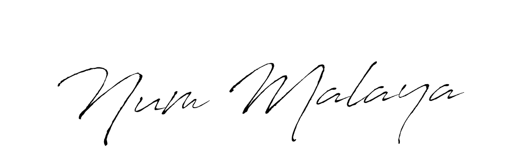 Also You can easily find your signature by using the search form. We will create Num Malaya name handwritten signature images for you free of cost using Antro_Vectra sign style. Num Malaya signature style 6 images and pictures png