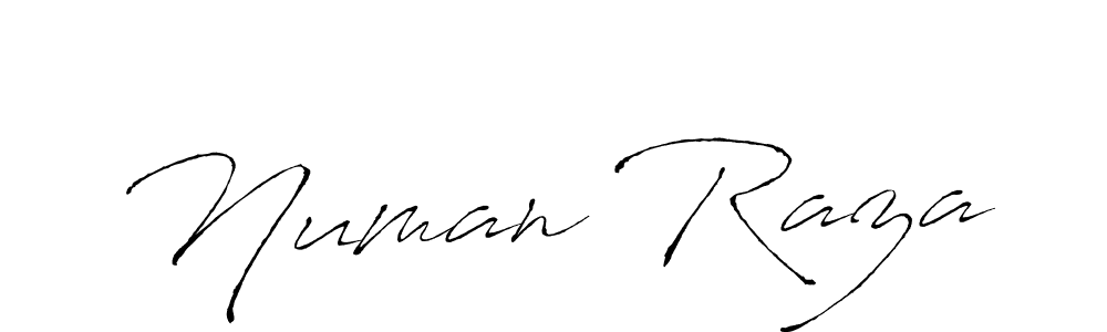 Make a beautiful signature design for name Numan Raza. With this signature (Antro_Vectra) style, you can create a handwritten signature for free. Numan Raza signature style 6 images and pictures png