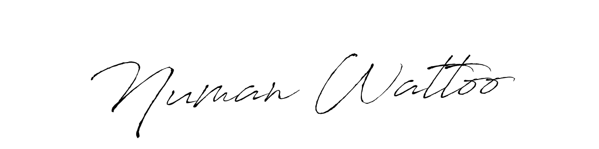 Use a signature maker to create a handwritten signature online. With this signature software, you can design (Antro_Vectra) your own signature for name Numan Wattoo. Numan Wattoo signature style 6 images and pictures png