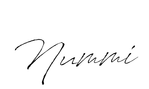 You should practise on your own different ways (Antro_Vectra) to write your name (Nummi) in signature. don't let someone else do it for you. Nummi signature style 6 images and pictures png