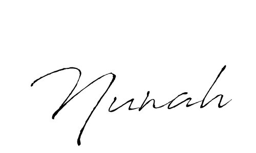 How to make Nunah signature? Antro_Vectra is a professional autograph style. Create handwritten signature for Nunah name. Nunah signature style 6 images and pictures png