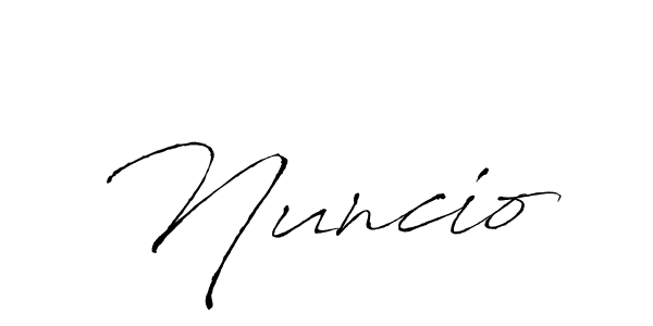 You should practise on your own different ways (Antro_Vectra) to write your name (Nuncio) in signature. don't let someone else do it for you. Nuncio signature style 6 images and pictures png