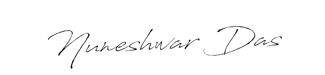 Design your own signature with our free online signature maker. With this signature software, you can create a handwritten (Antro_Vectra) signature for name Nuneshwar Das. Nuneshwar Das signature style 6 images and pictures png