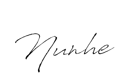 Create a beautiful signature design for name Nunhe. With this signature (Antro_Vectra) fonts, you can make a handwritten signature for free. Nunhe signature style 6 images and pictures png