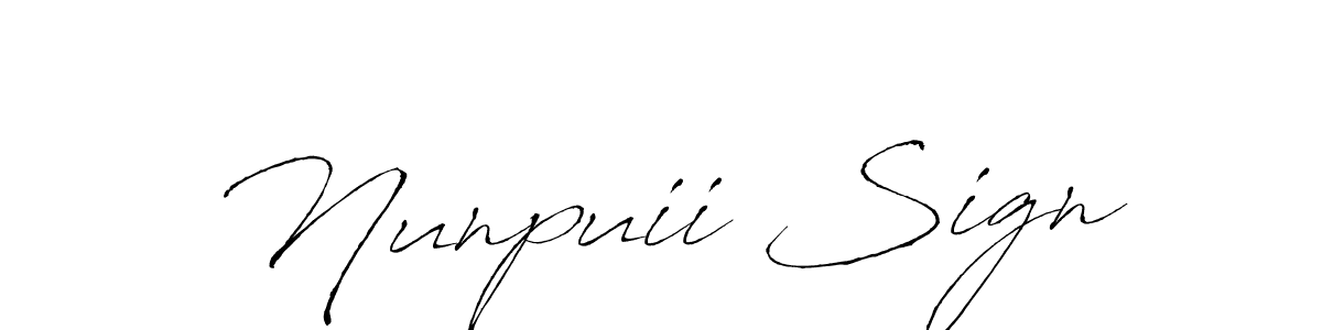 It looks lik you need a new signature style for name Nunpuii Sign. Design unique handwritten (Antro_Vectra) signature with our free signature maker in just a few clicks. Nunpuii Sign signature style 6 images and pictures png