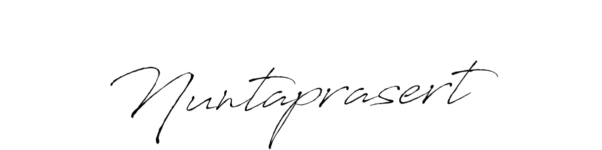 Use a signature maker to create a handwritten signature online. With this signature software, you can design (Antro_Vectra) your own signature for name Nuntaprasert. Nuntaprasert signature style 6 images and pictures png