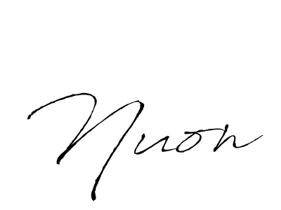 Make a beautiful signature design for name Nuon. Use this online signature maker to create a handwritten signature for free. Nuon signature style 6 images and pictures png