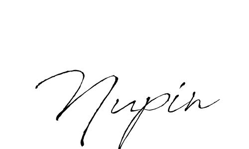 Use a signature maker to create a handwritten signature online. With this signature software, you can design (Antro_Vectra) your own signature for name Nupin. Nupin signature style 6 images and pictures png