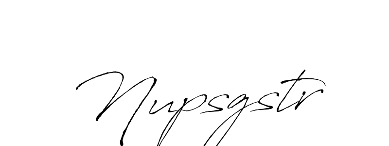How to make Nupsgstr signature? Antro_Vectra is a professional autograph style. Create handwritten signature for Nupsgstr name. Nupsgstr signature style 6 images and pictures png