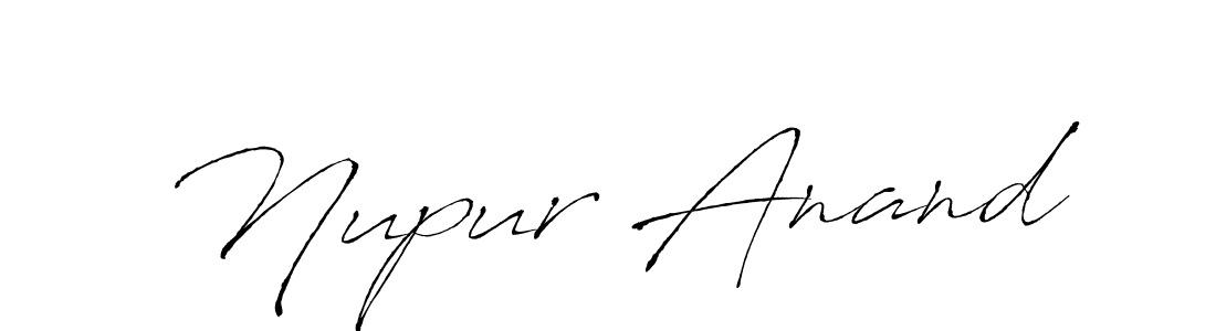 Make a beautiful signature design for name Nupur Anand. With this signature (Antro_Vectra) style, you can create a handwritten signature for free. Nupur Anand signature style 6 images and pictures png