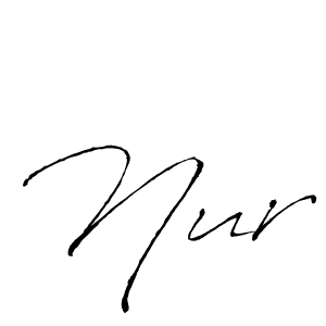 Nur stylish signature style. Best Handwritten Sign (Antro_Vectra) for my name. Handwritten Signature Collection Ideas for my name Nur. Nur signature style 6 images and pictures png