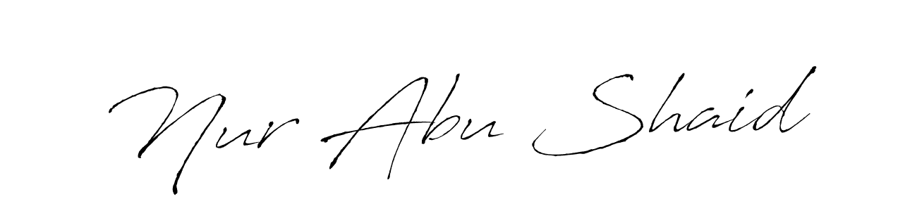 Nur Abu Shaid stylish signature style. Best Handwritten Sign (Antro_Vectra) for my name. Handwritten Signature Collection Ideas for my name Nur Abu Shaid. Nur Abu Shaid signature style 6 images and pictures png