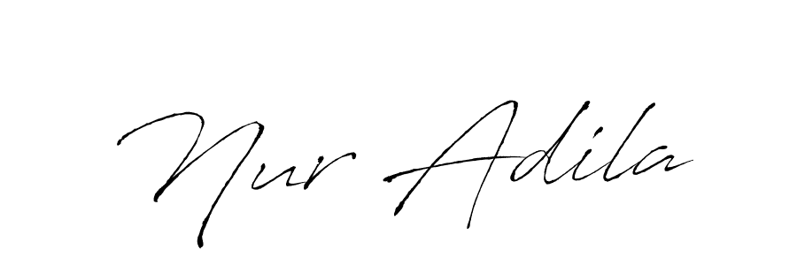 Make a beautiful signature design for name Nur Adila. With this signature (Antro_Vectra) style, you can create a handwritten signature for free. Nur Adila signature style 6 images and pictures png