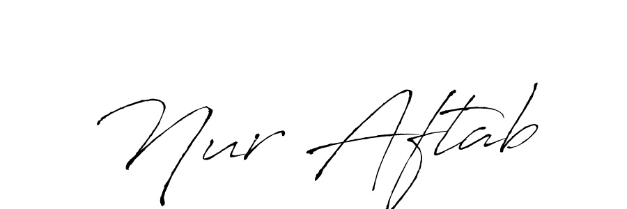 if you are searching for the best signature style for your name Nur Aftab. so please give up your signature search. here we have designed multiple signature styles  using Antro_Vectra. Nur Aftab signature style 6 images and pictures png