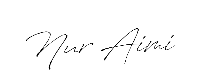 It looks lik you need a new signature style for name Nur Aimi. Design unique handwritten (Antro_Vectra) signature with our free signature maker in just a few clicks. Nur Aimi signature style 6 images and pictures png